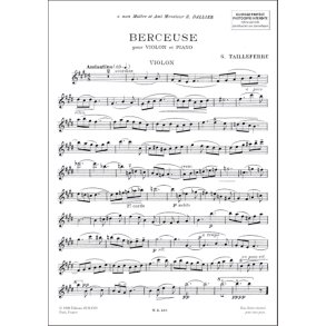 Berceuse Violon-Piano
